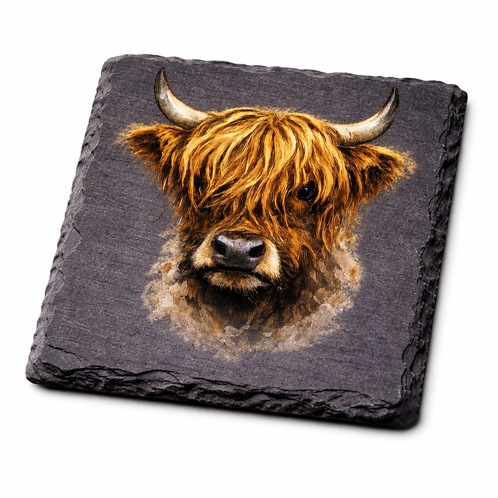 Rustic Farm Animal Collection - Highland Cow - UV Printed - UVSC112
