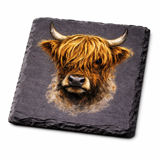 Rustic Farm Animal Collection - Highland Cow - UV Printed - UVSC112