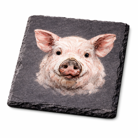 Rustic Farm Animal Collection - Pig - UV Printed - UVSC109